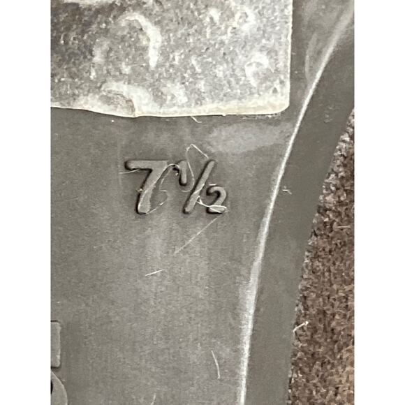 Paul Green Munchen Brown Suede Loafer Shoe Women Sz 7.5 Hidden Wedge Slip On - Picture 12 of 12